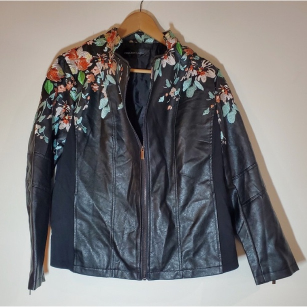 Colleen Lopez Faux Leather Ladies Jacket